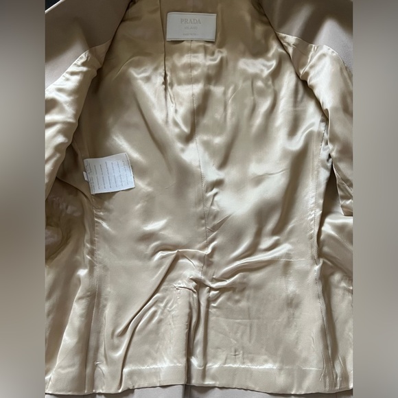 Prada Belted Tan Suit Jacket - Picture 10 of 10